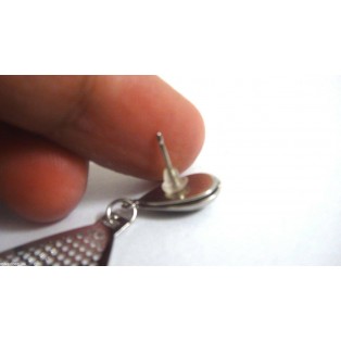 THREE FLOWERS - Push Back Earrings - Drop Long Dangling - Fashion Classy Novelty